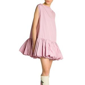 VALENTINO RUNWAY DRAPE MINI DRESS.